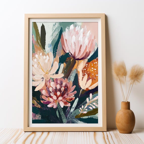 Australian Banksia Bushland Dreams Botanical Art Print