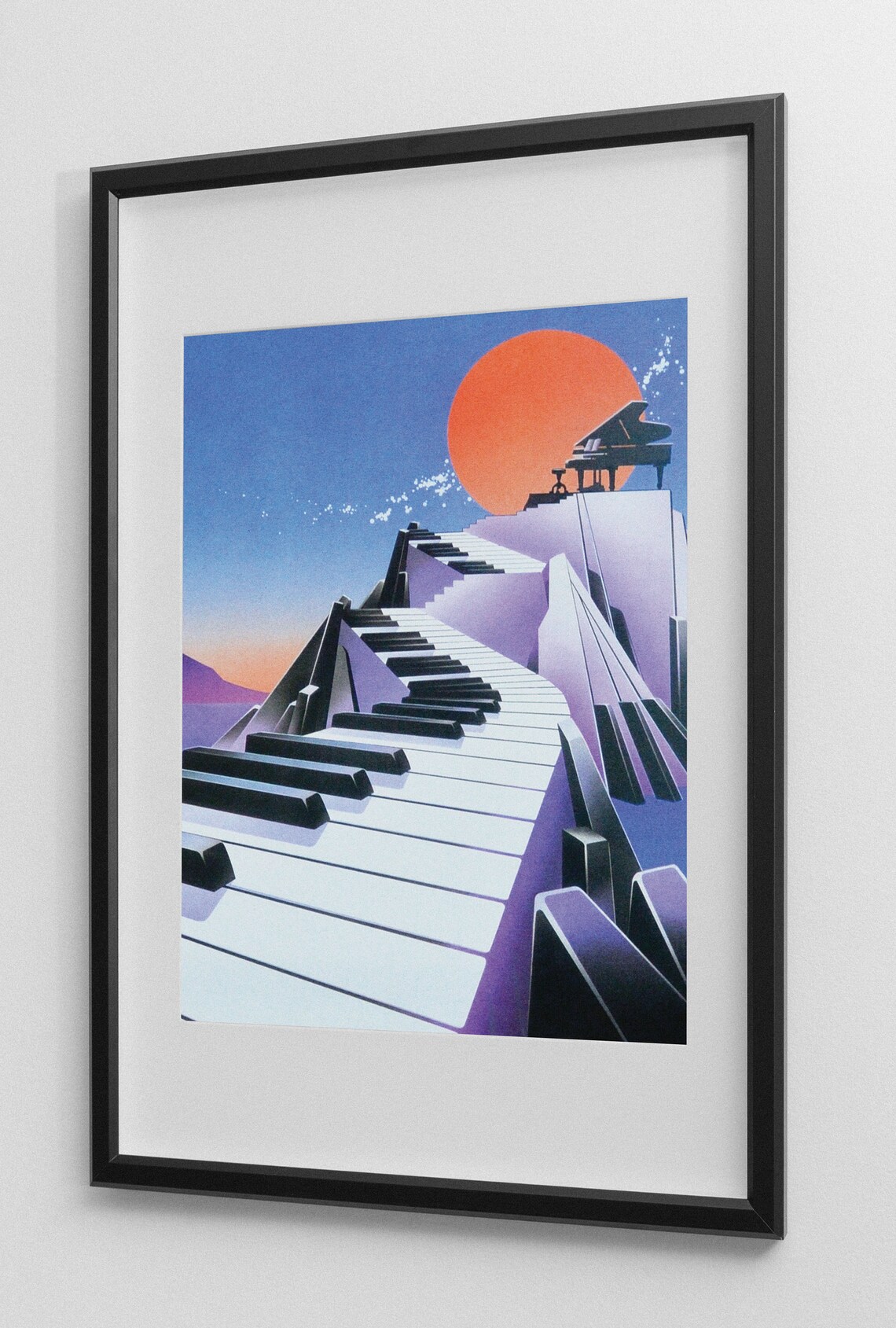 Piano Retro Poster, Music Wall Art Print - Image 2