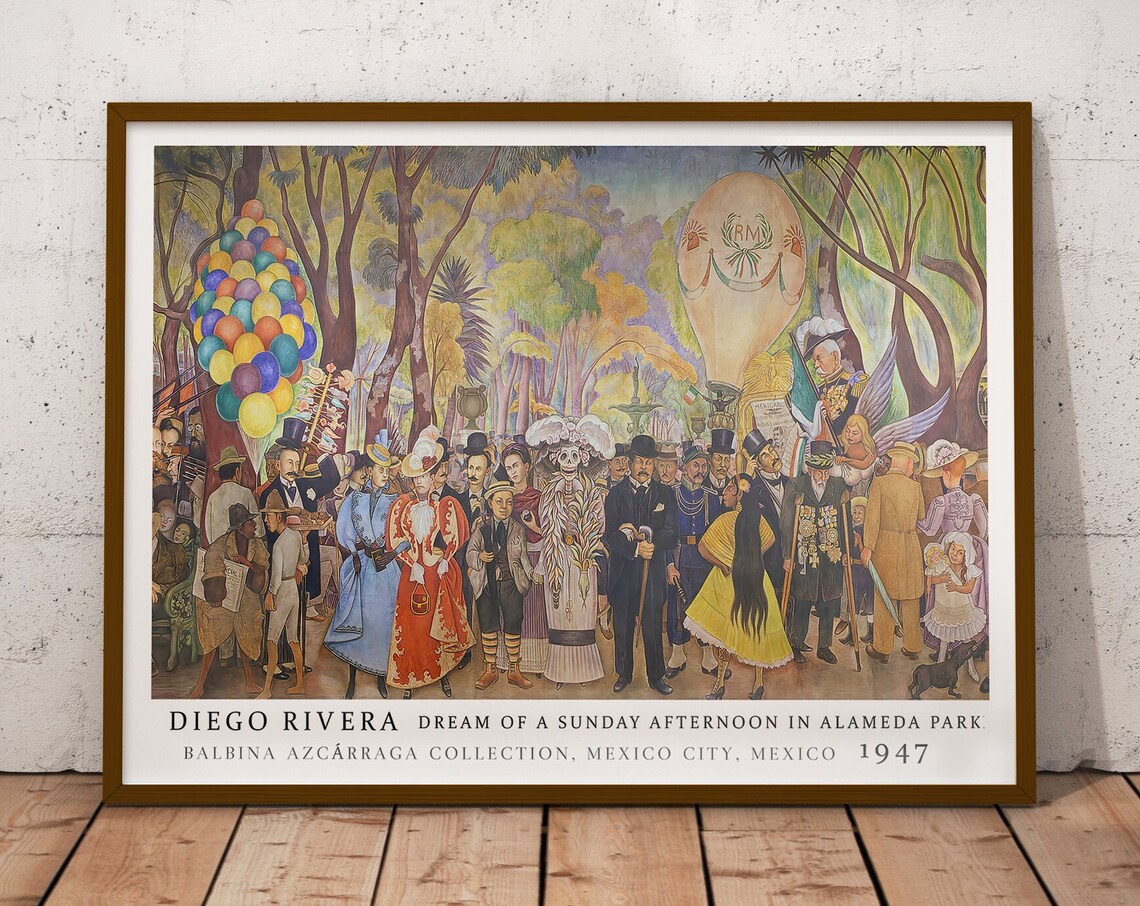 Diego Rivera Dream Of A Sunday Afternoon, Art Print