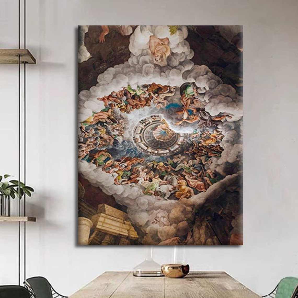 Baroque Ceiling Fresco Dome Mythological Figures Classical Art Poster - Image 2