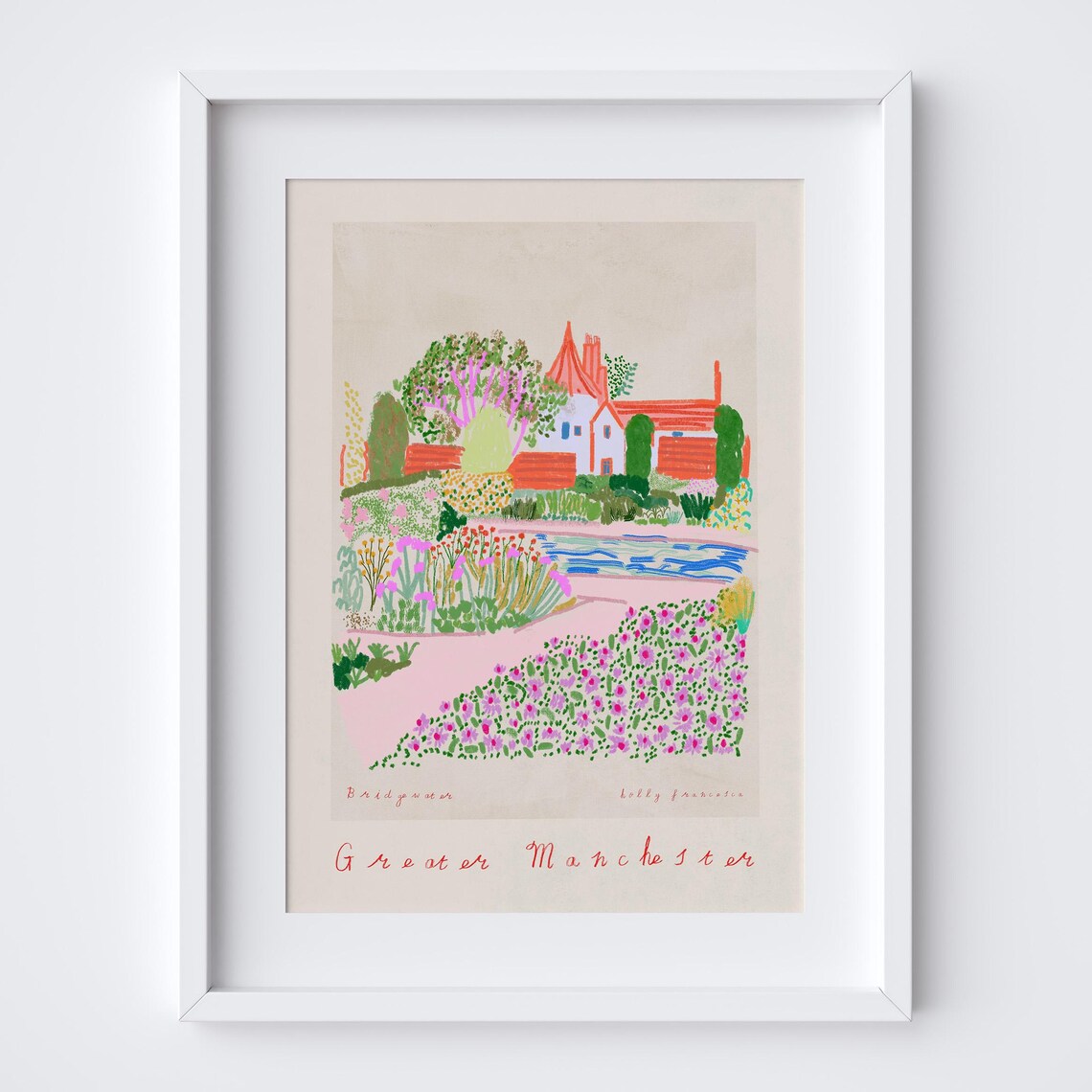 RHS Garden Bridgewater Worsley Travel Poster