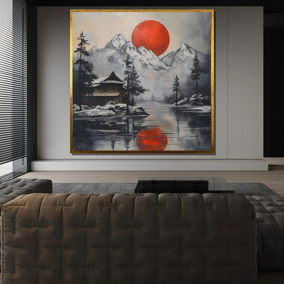 Japanese Landscape Painting, Traditional Japan Art Print - Image 3