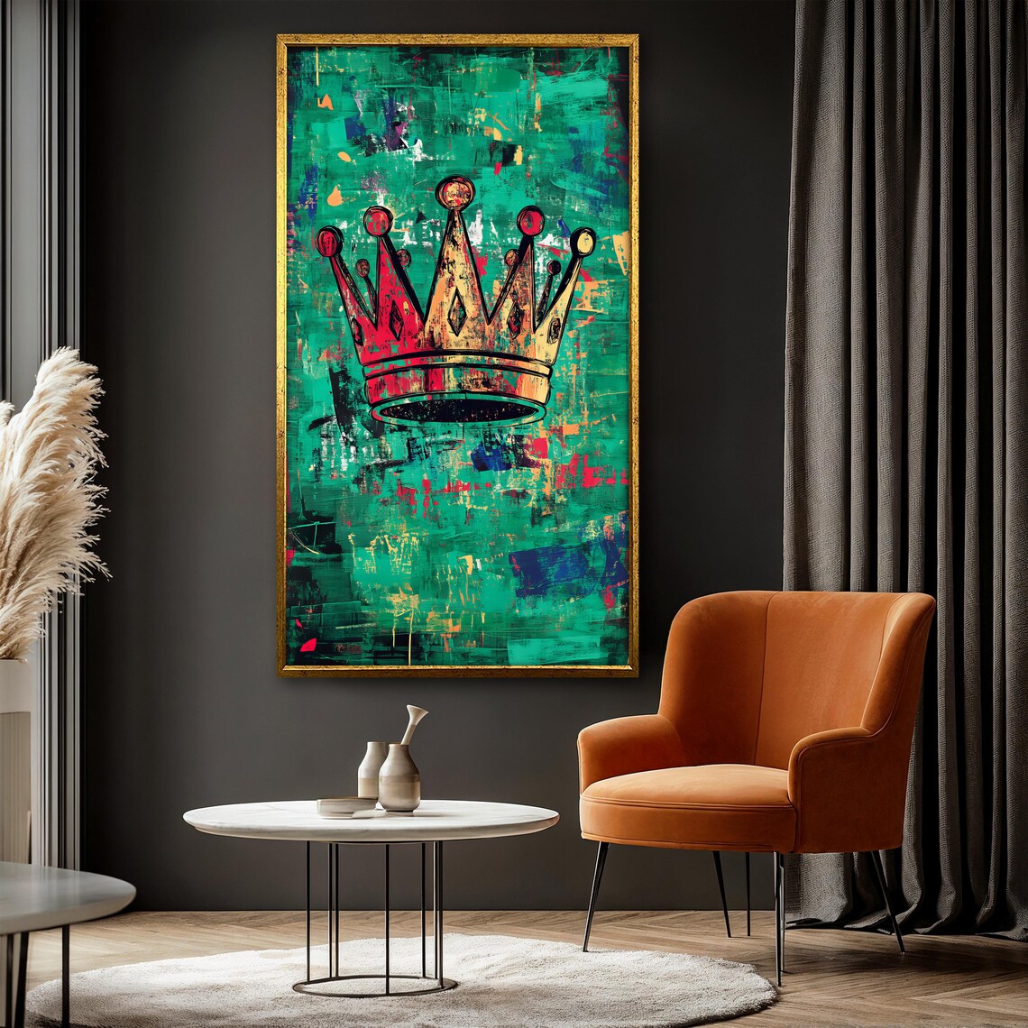Crown Painting, Graffiti Style Urban Pop Art - Image 3