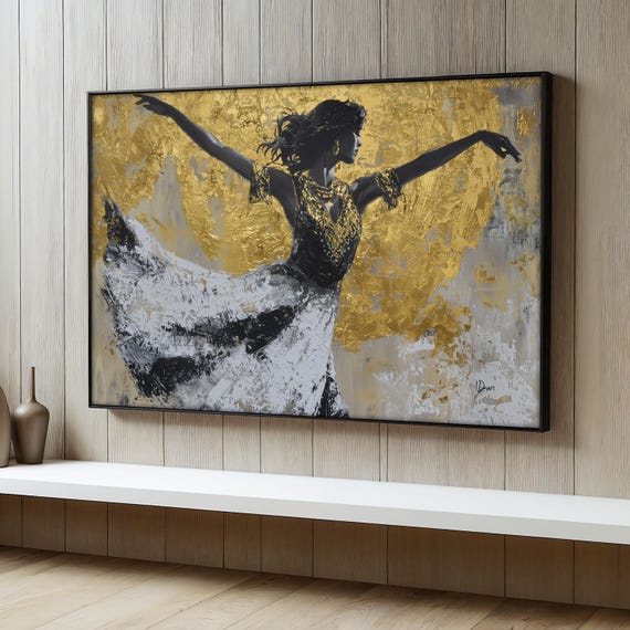 Elegant Dancer Portrait, Modern Wall Art