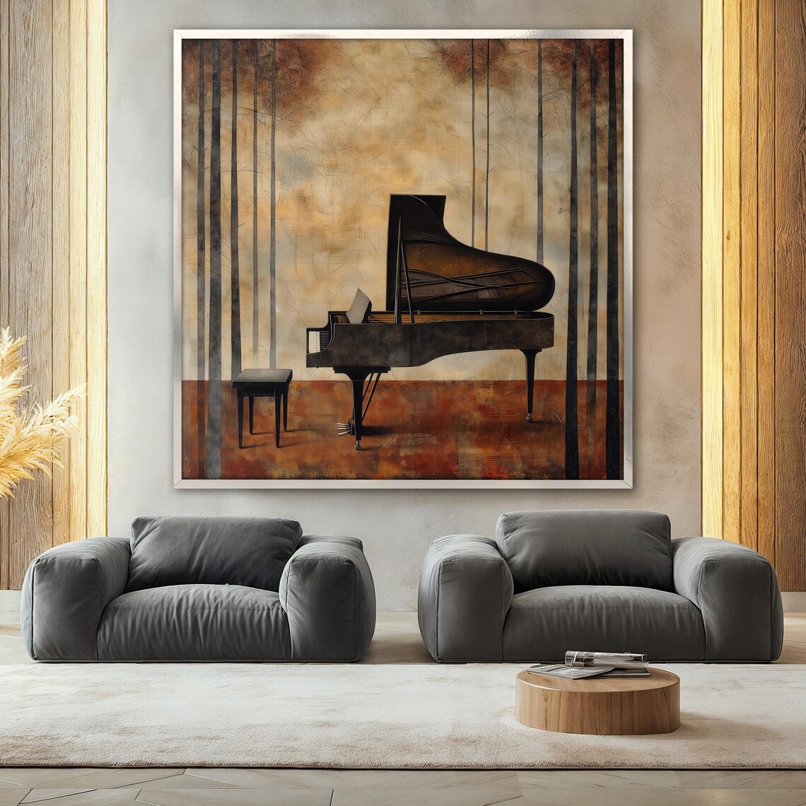 Grand Piano Painting, Elegant Music Wall Art - Image 2