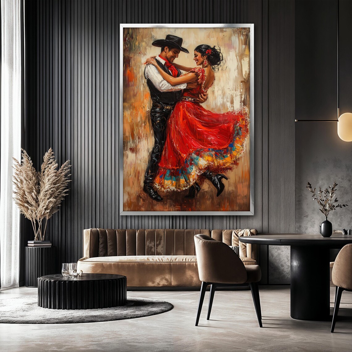 Flamenco Dance Painting, Romantic Latin Dance Art Print - Image 2
