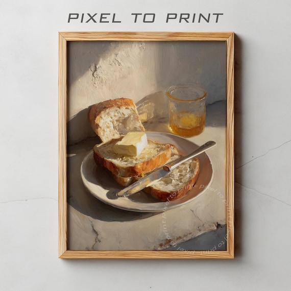 Warm Buttered Toast And Honey Sunlit Breakfast Still Life Poster