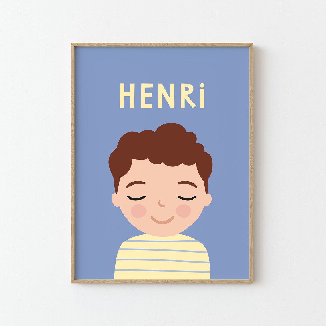Boy Portrait For Kids Wall Art Print - Image 3