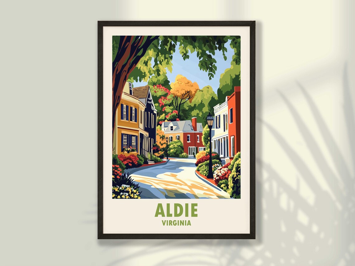 Aldie Travel Poster, Virginia Wall Art Print