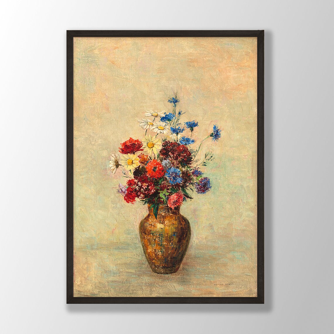 Odilon Redon Flowers In A Vase Art Print
