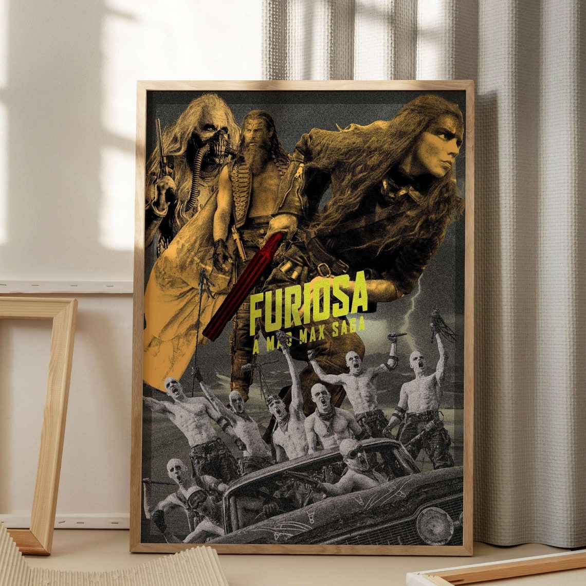 Furiosa A Mad Max Saga Action Desert Collage Movie Poster Art - Image 3