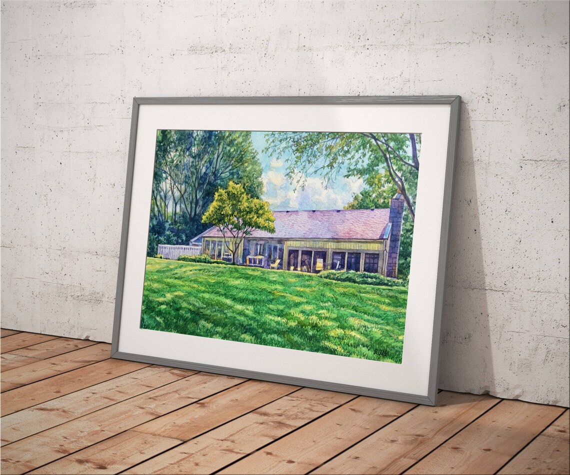 Custom Watercolor House Portrait, Family Heirloom Art Print - Image 2