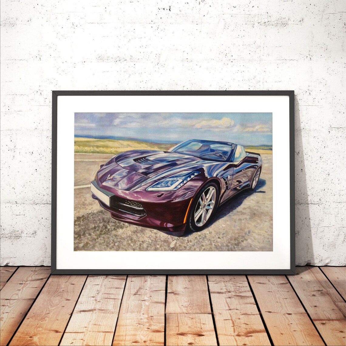 Custom Car Portrait, Oil-Painting-Style Art Print - Image 2
