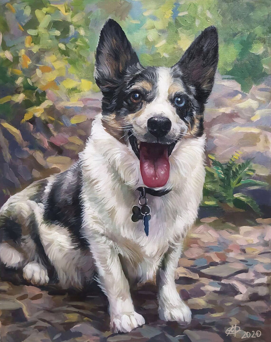 Custom Dog Portrait, Oil-Painting-Style Art Print - Image 3