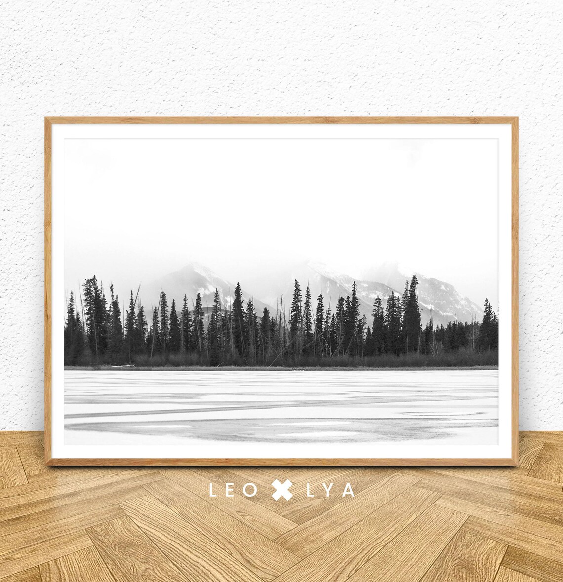 Black And White Forest Photography Art Print