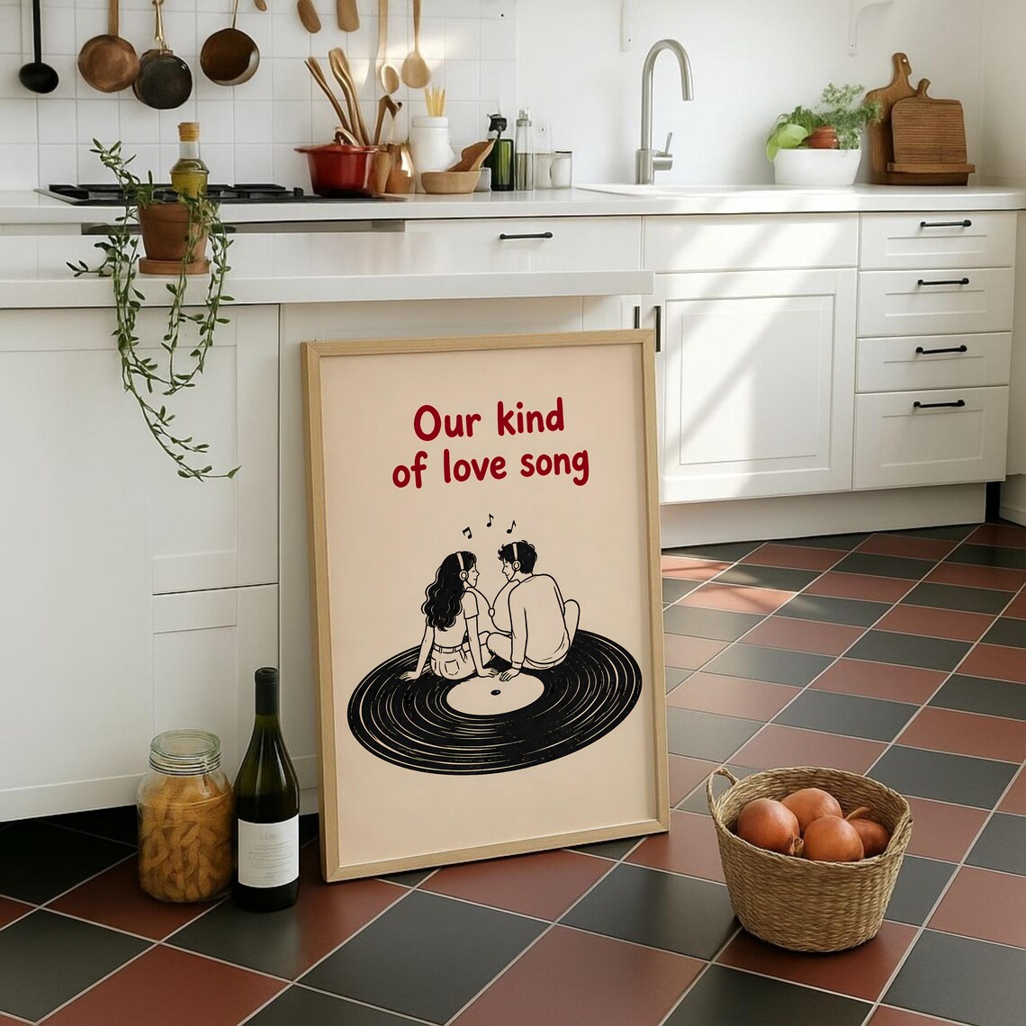 Our Kind Of Love Song Couple Music Art Print