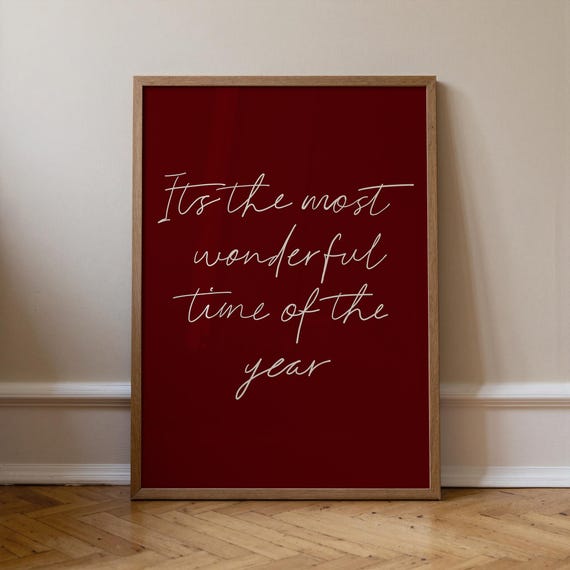 Christmas Wall Art Holiday Winter Print