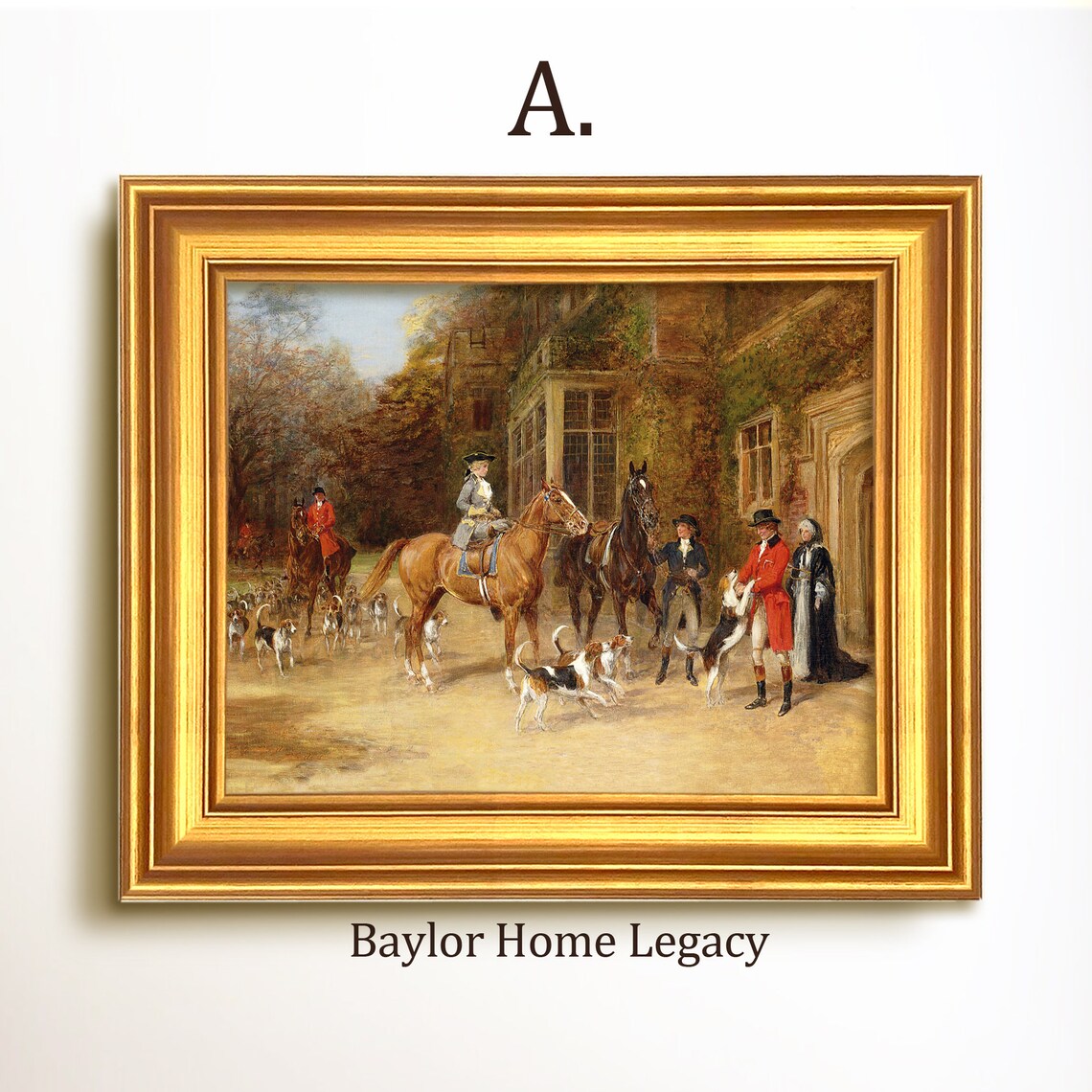 Vintage Fox Hunting Scene, Equestrian Art Print - Image 5
