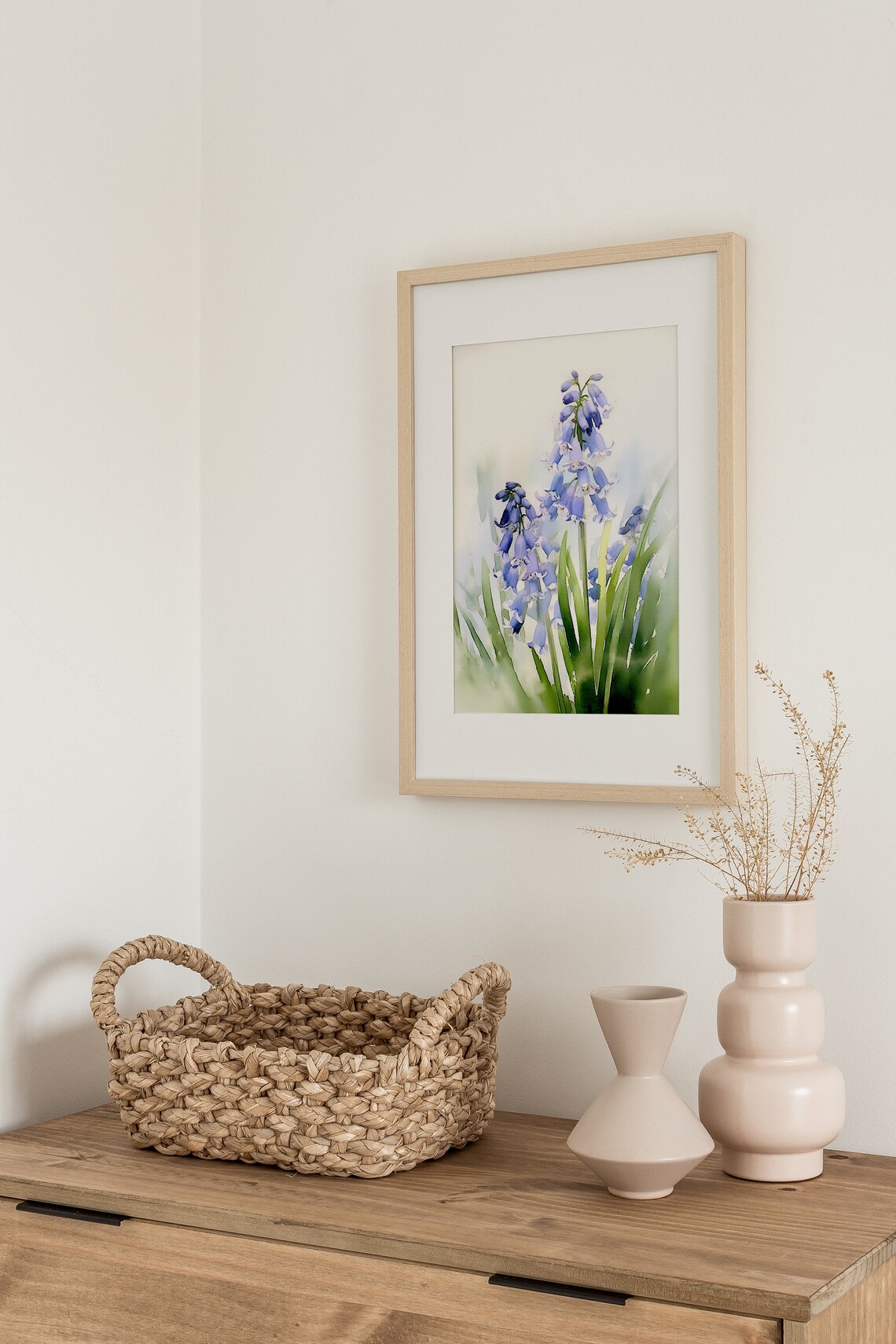 Bluebell Watercolor Botanical Floral Art Print - Image 4