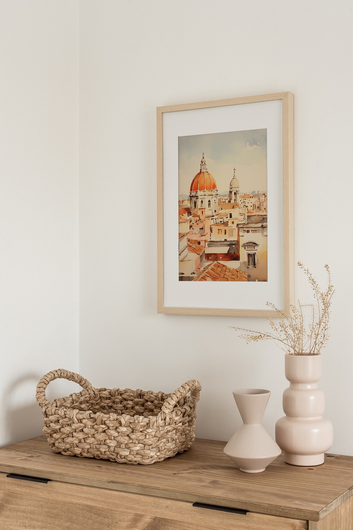 Rome Watercolor Italian Cityscape Art Print - Image 2