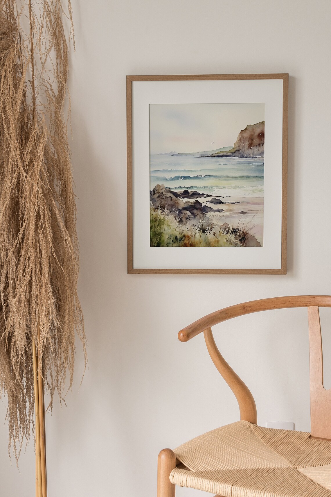 Strandhill Beach Watercolor Art Print, Sligo Ireland - Image 4