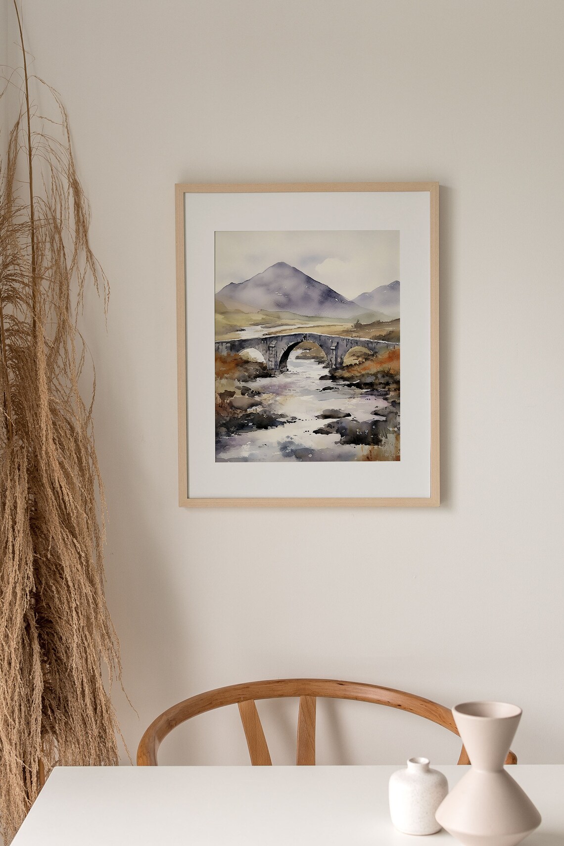 Sligachan Bridge Watercolor Art Print, Isle Of Skye - Image 3