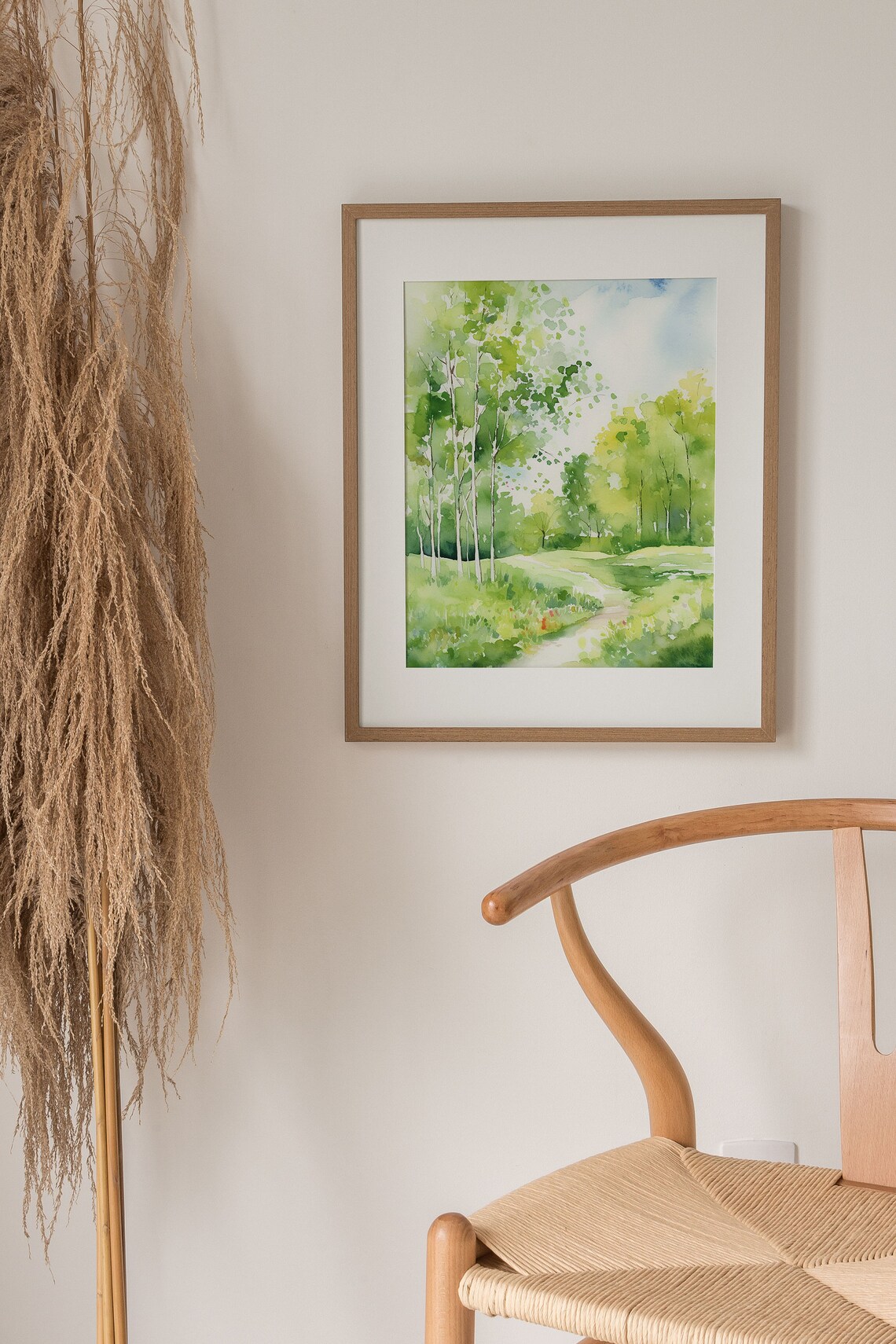 Birch Forest Watercolor Northwoods Art Print - Image 2