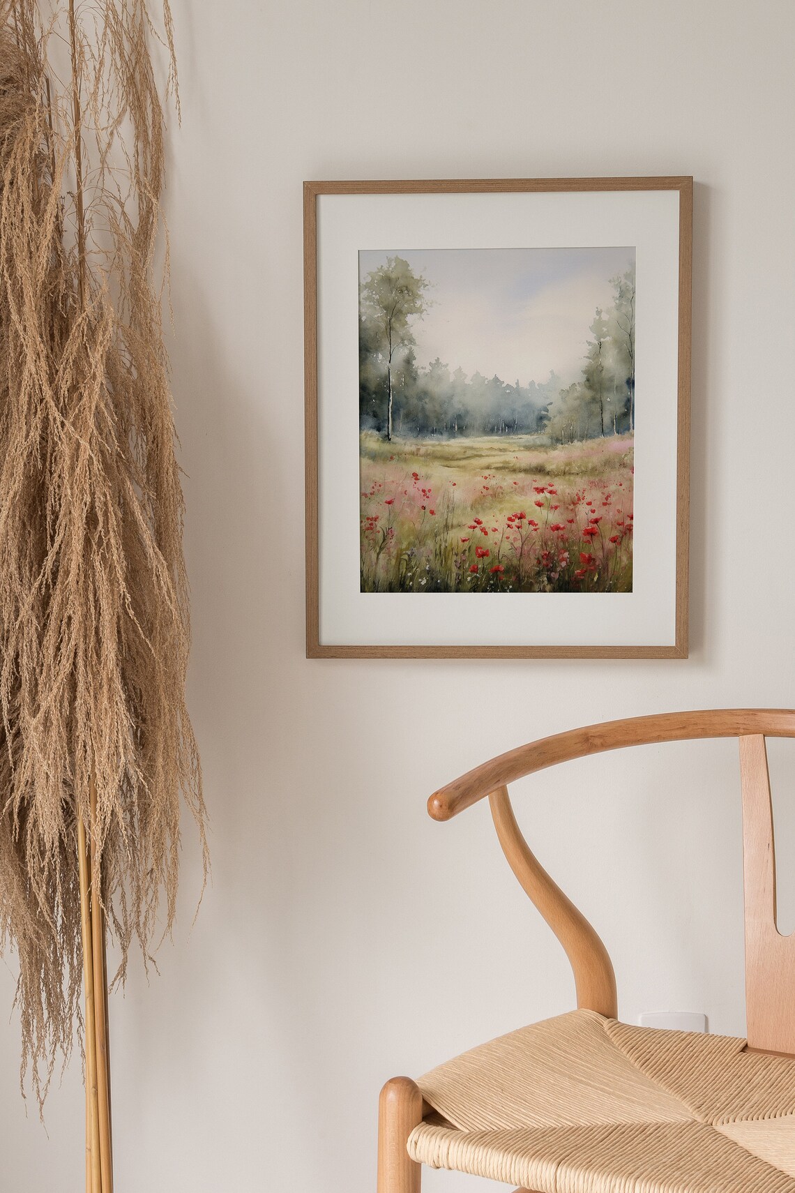 Meadow Watercolor Poppy Art Print, Idaho Wildflowers - Image 3