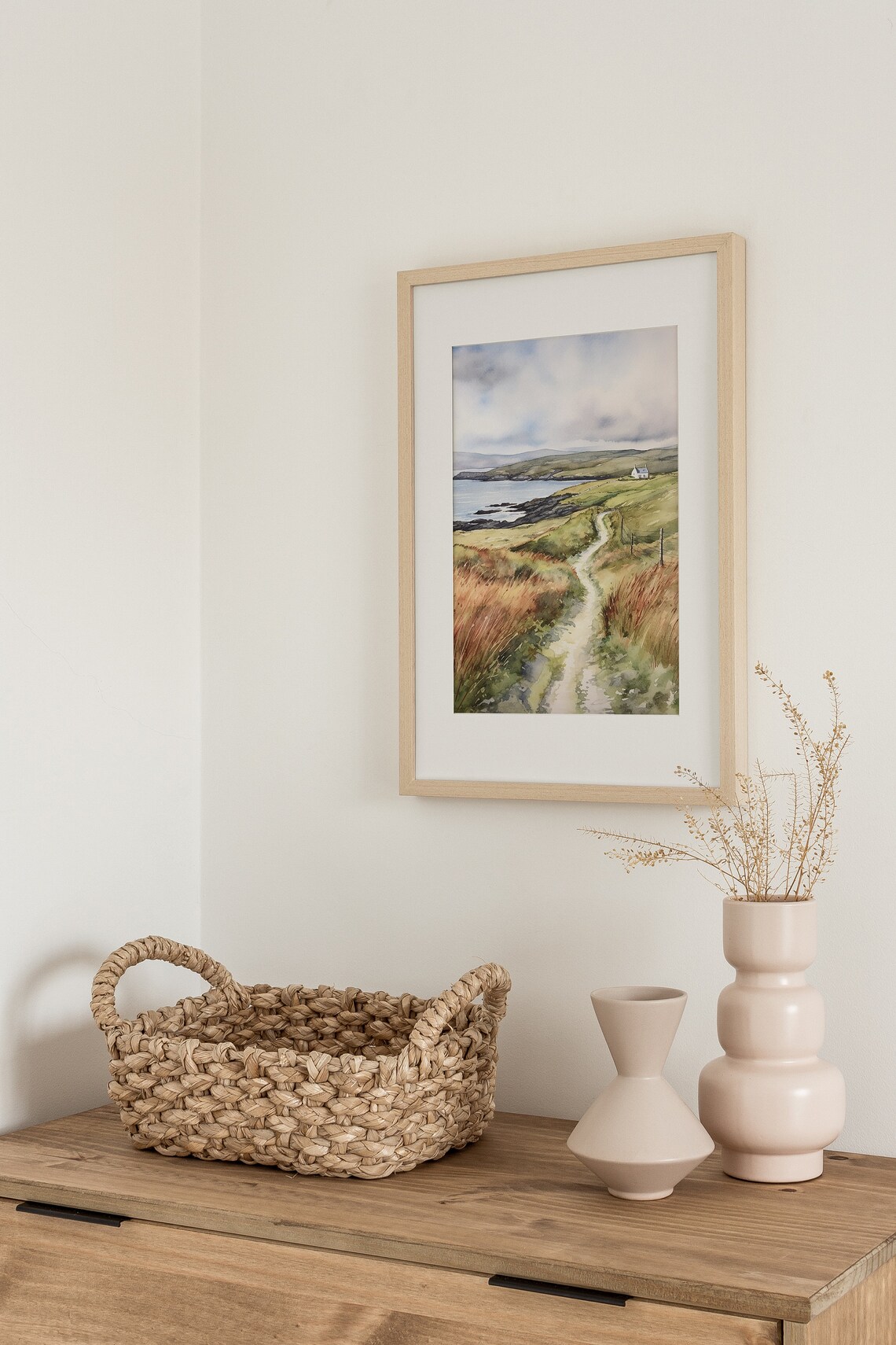 Wild Atlantic Way Ireland Coastal Cottage Art Print - Image 3