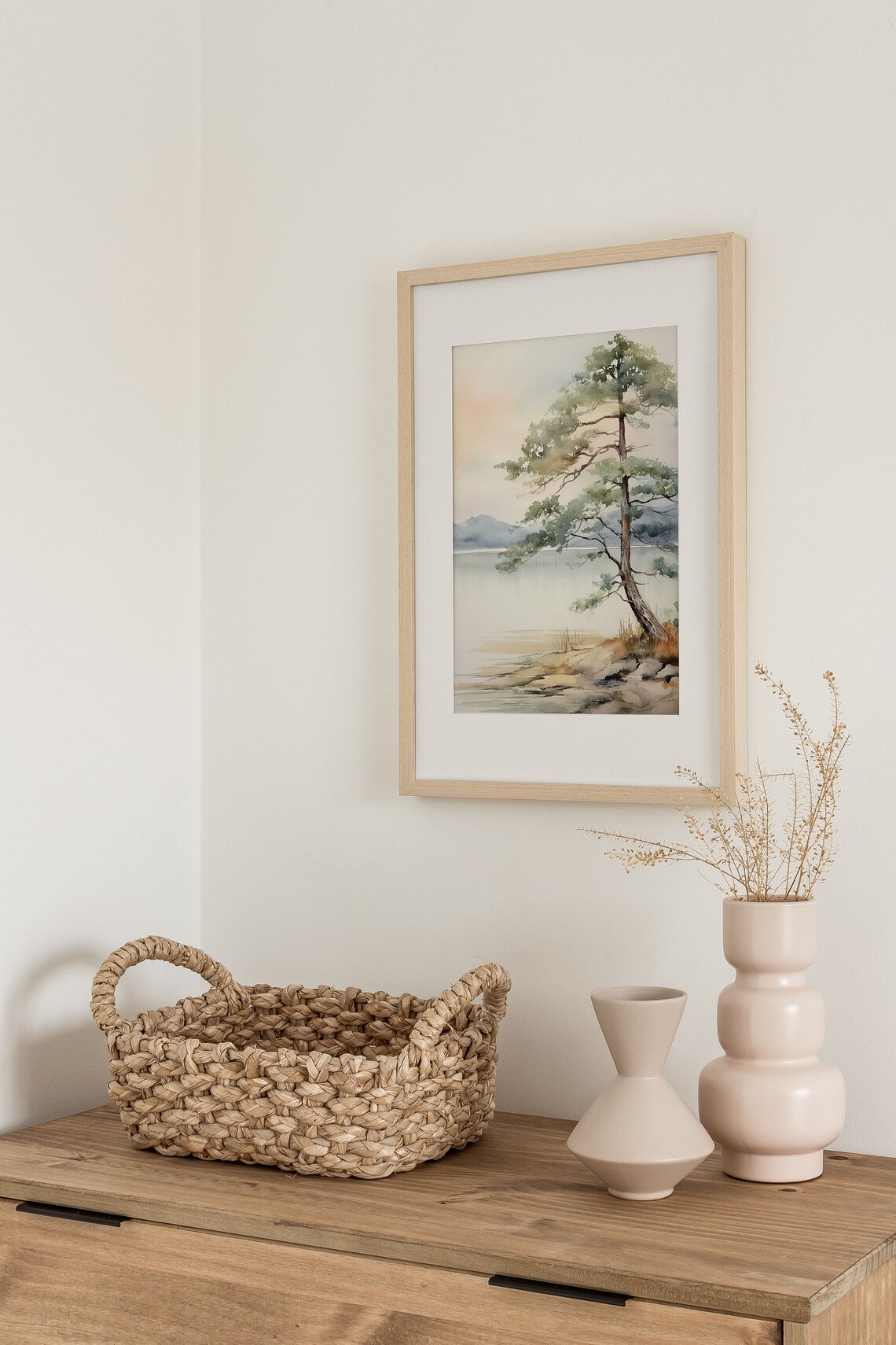 Jenny Lake Watercolor Art Print, Wyoming Landscape - Image 4