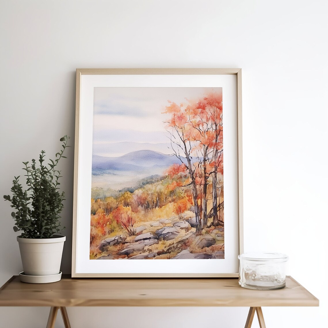 Shenandoah National Park Watercolor Art Print - Image 4