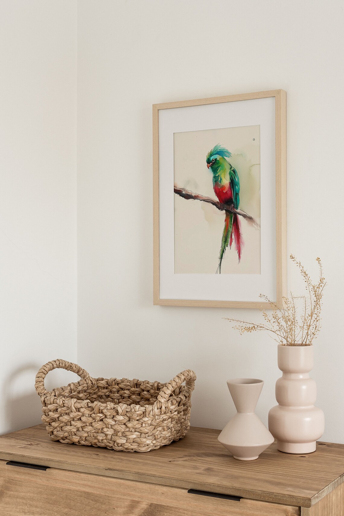 Quetzal Bird Watercolor Art Print, Guatemalan Bird - Image 3