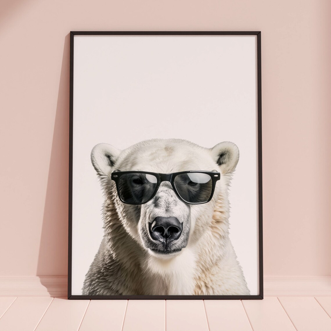 Polar Bear in Sunglasses Funny Animal Art Print - Image 2