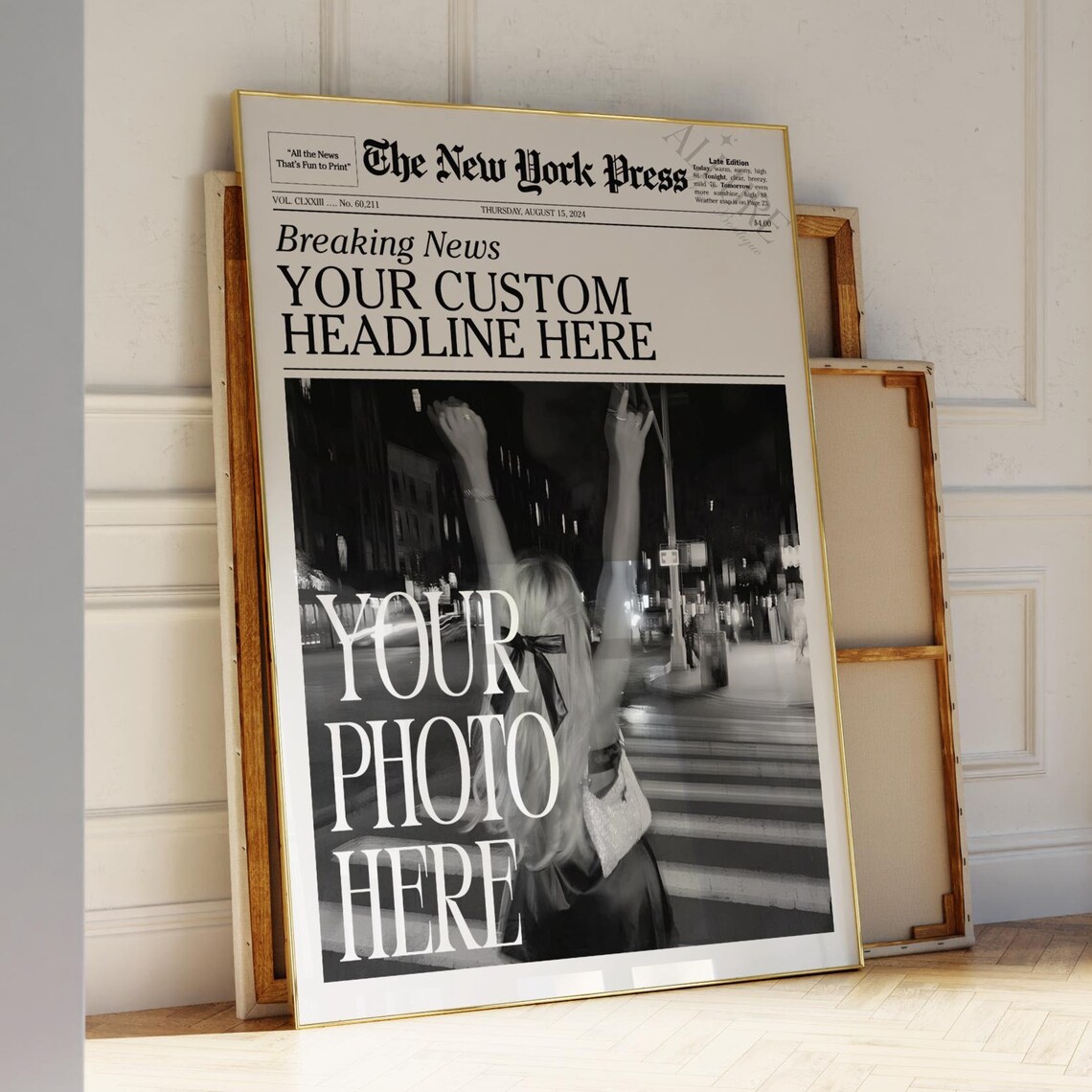 Custom Newspaper Print, New York News Poster - Image 4