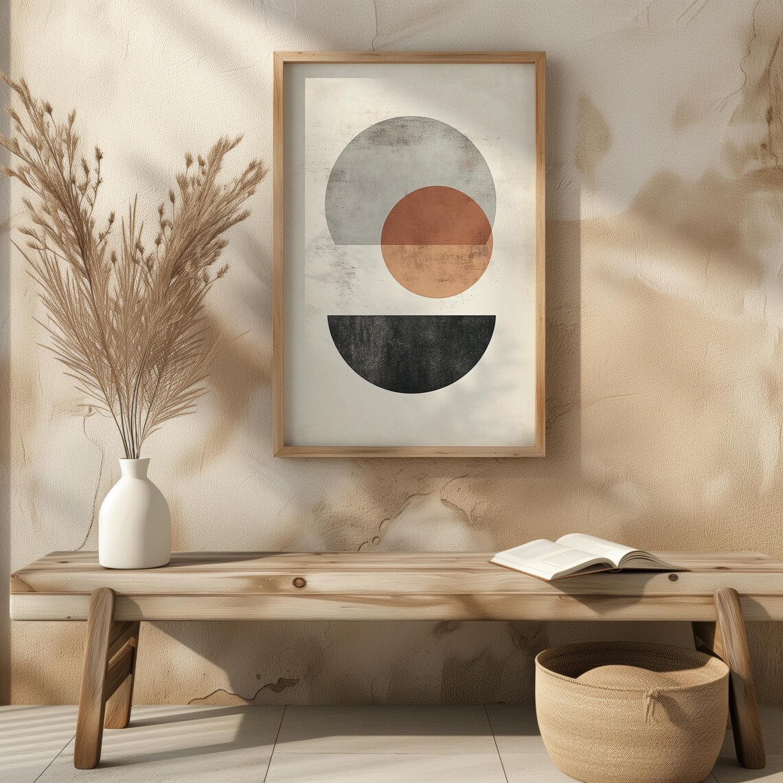 Shapes Abstract Wall Art, Home Kitchen Office Decor - Image 6