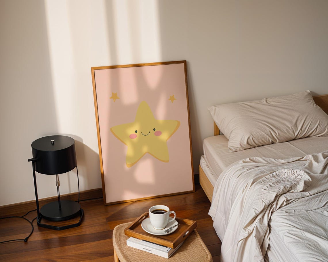 Cute Star Poster Wall Art Home Kitchen And Room Decor - Image 3