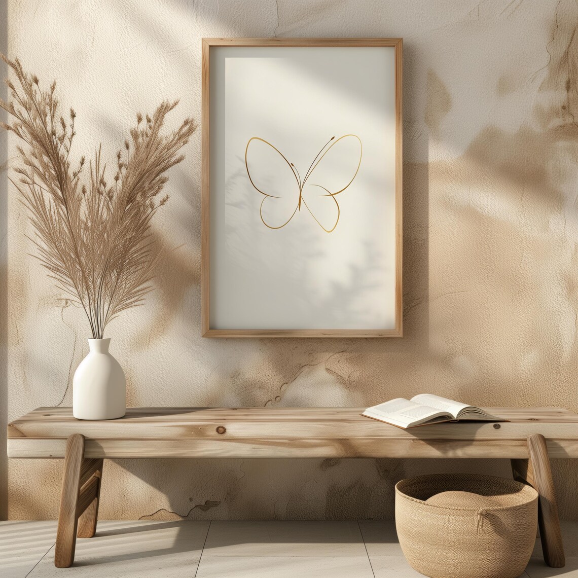 Butterfly Minimalist Line Art, Home Kitchen Office Decor - Image 6