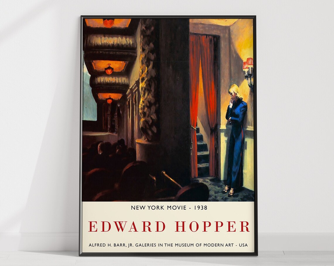 Edward Hopper New York Movie Exhibition Poster - Image 3