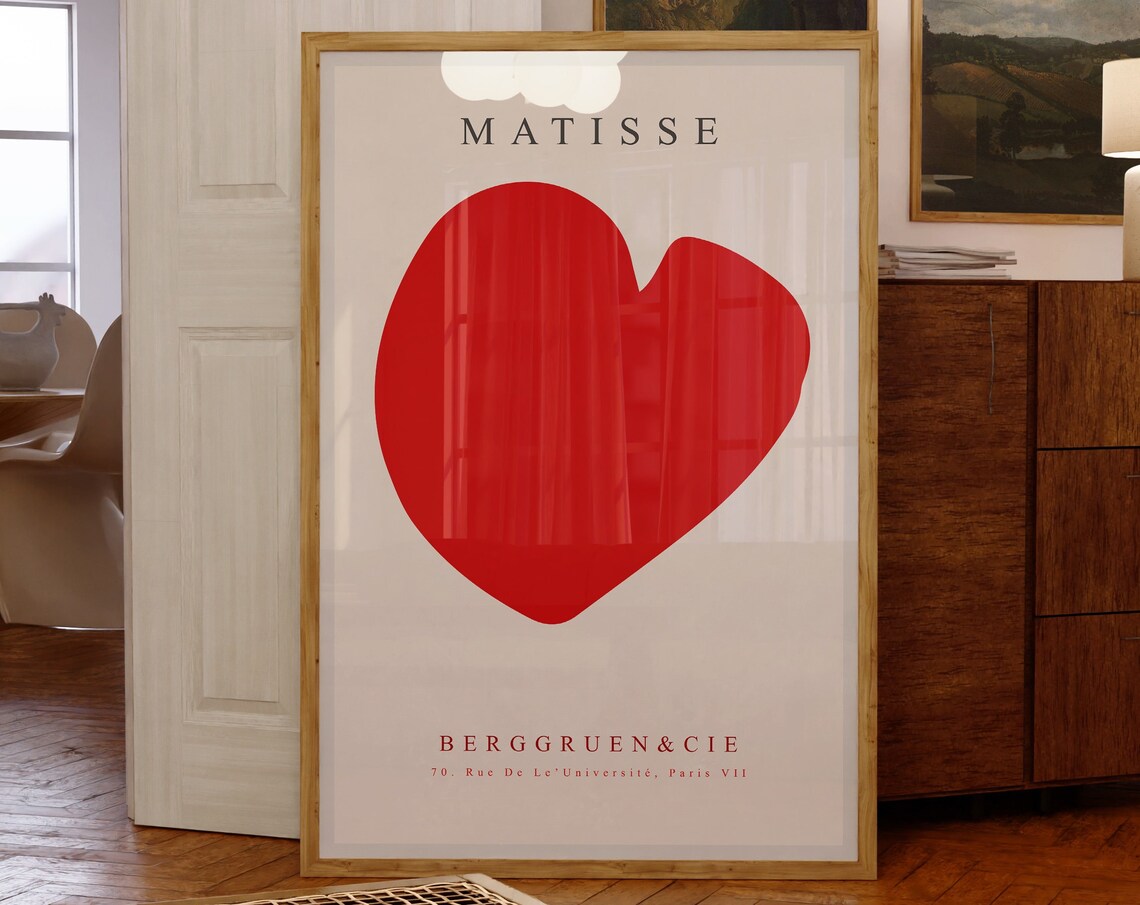 Henri Matisse Heart Minimalist Art Print