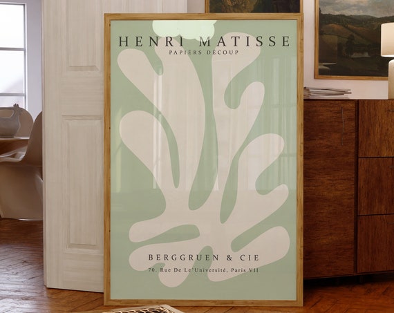 Matisse Wall Art Neutral Minimalist Poster Matisse Papiers Dcoups Wall Art Poster Vintage Cut Outs Art Henri Matisse Beige Poster Gift