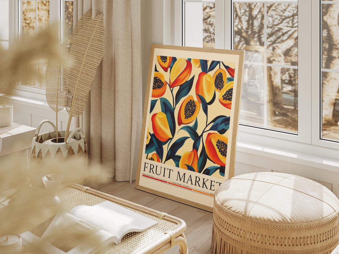 Ackee Fruit Market, Kitchen Wall Decor - Image 4