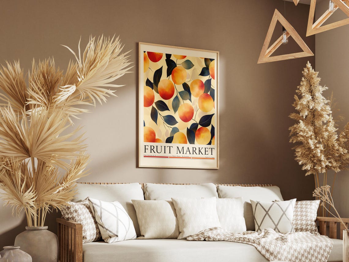 Nectarine Fruit Market Kitchen Art Print - Image 6