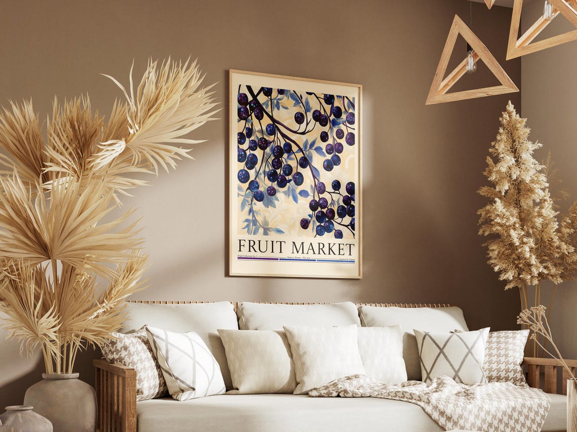 Acai Fruit Market, Modern Abstract Kitchen Art Print - Image 6