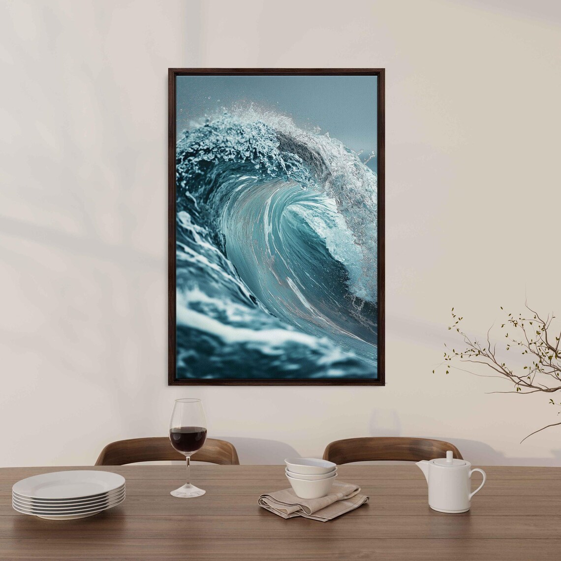 Wave Breaking Over Itself, Ocean Decor Gift for Surfer - Image 3