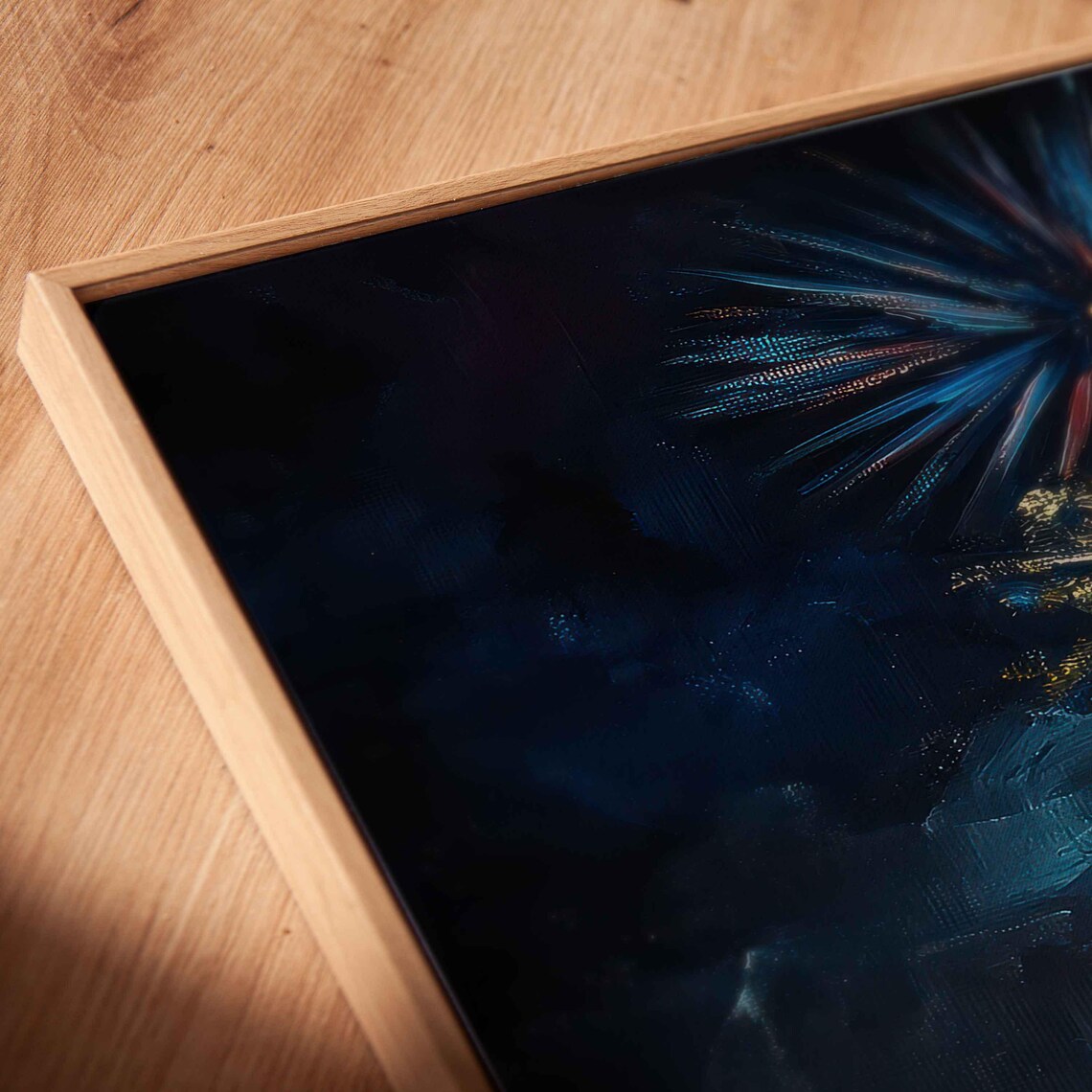 Fireworks Display Above City Skyline Poster - Image 2