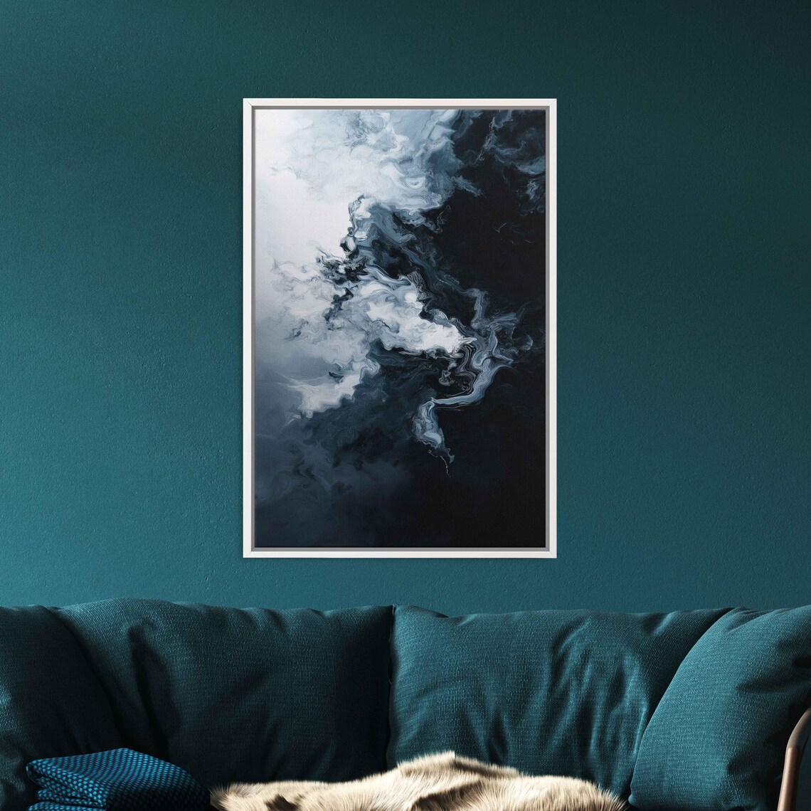 Modern Abstract Painting, Light And Shadow - Image 3