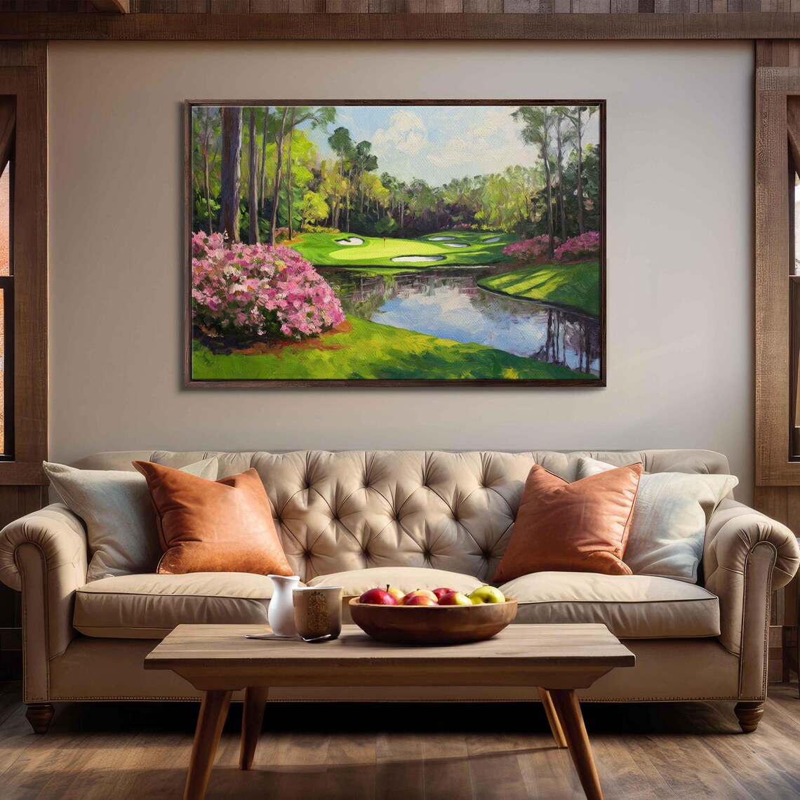 Augusta National Golf Course Green Art Print, Gift for Golfer - Image 3
