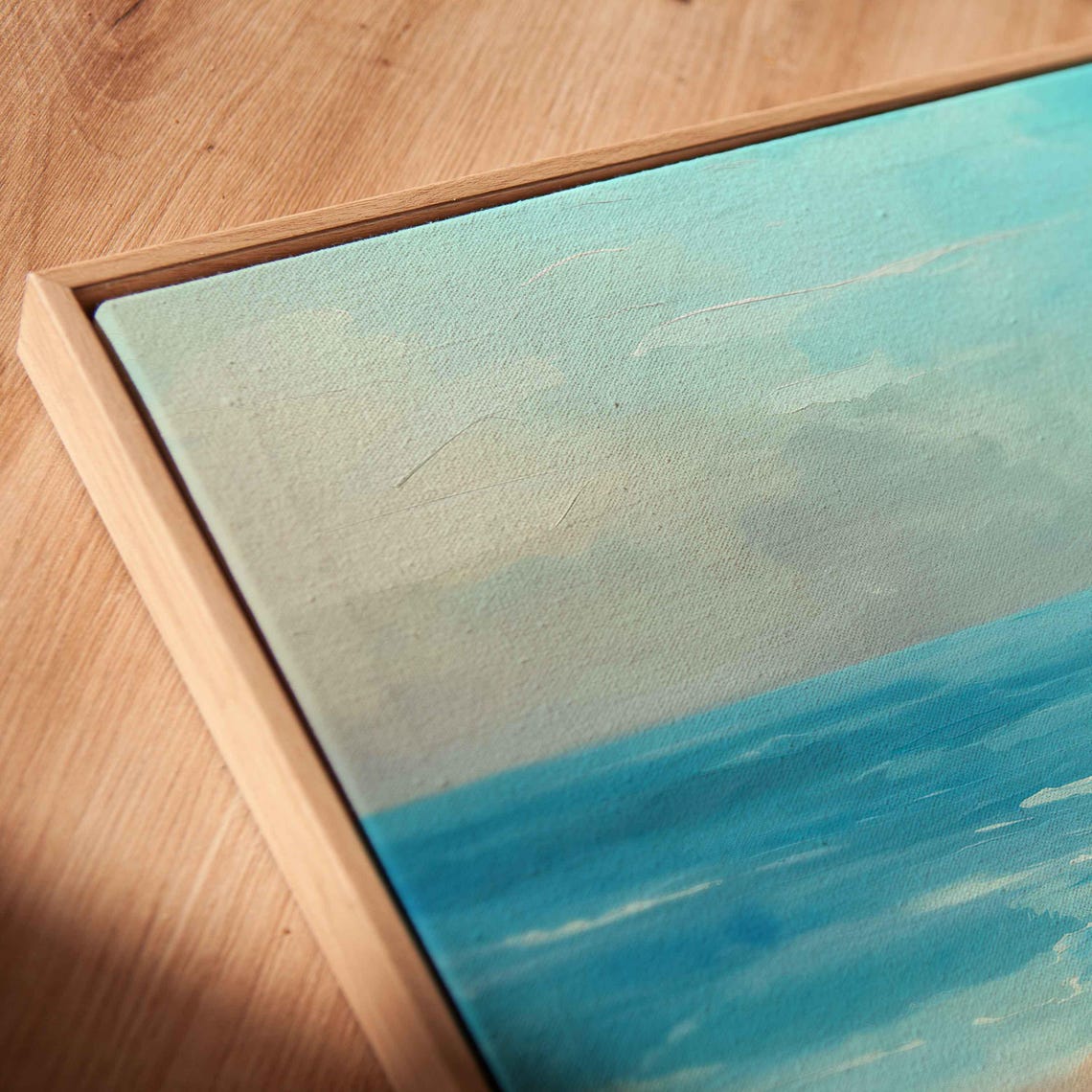 Vintage Anchor On Sandy Shore With Turquoise Ocean Waves Beach Poster - Image 2