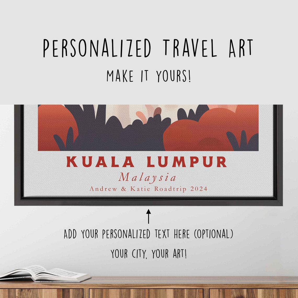 Kuala Lumpur Malaysia Petronas Towers Waterfront Sunset Travel Poster - Image 4