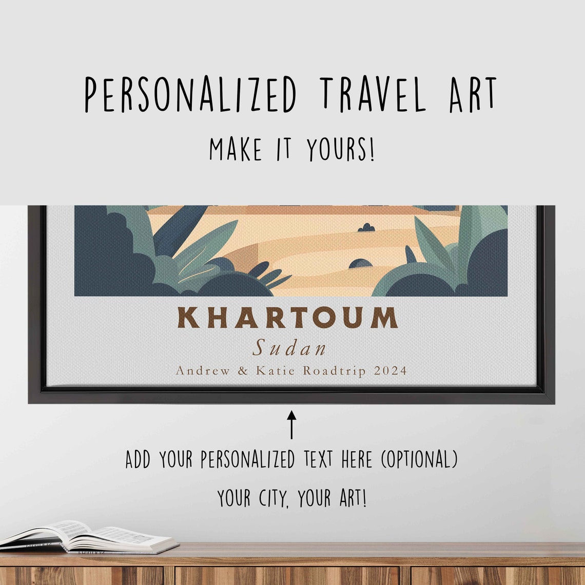Khartoum Sudan Grand Mosque Domes Crescent Moon Travel Poster - Image 4